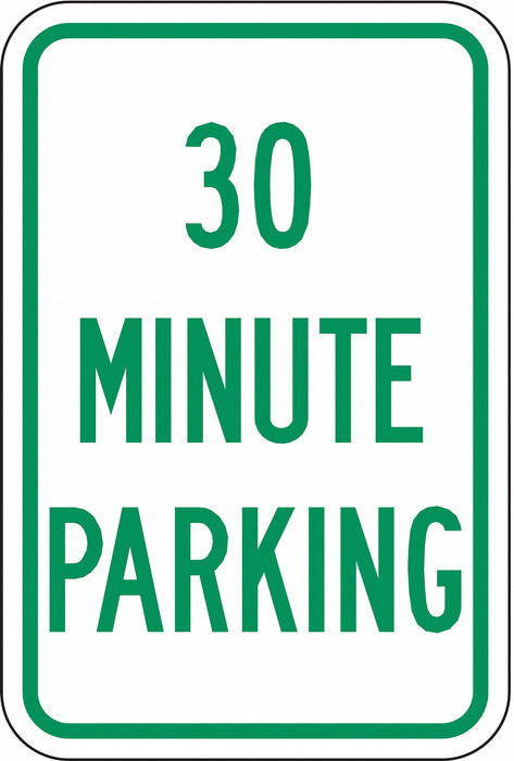 30 Minute Parking Parking Sign 18 x 12 