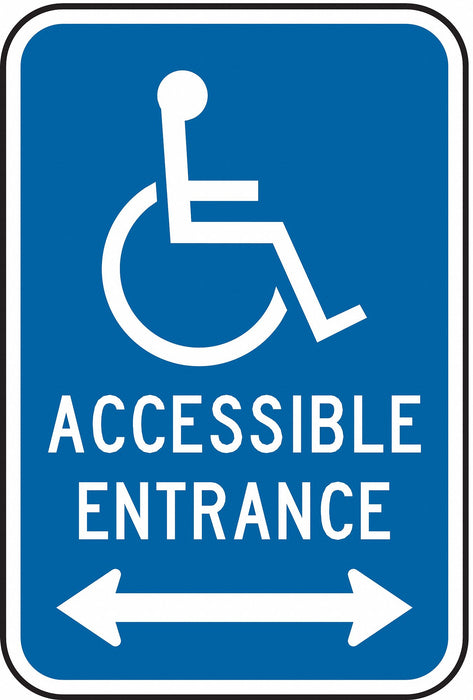 ADA Handicapped Parking Sign 18 x 12 