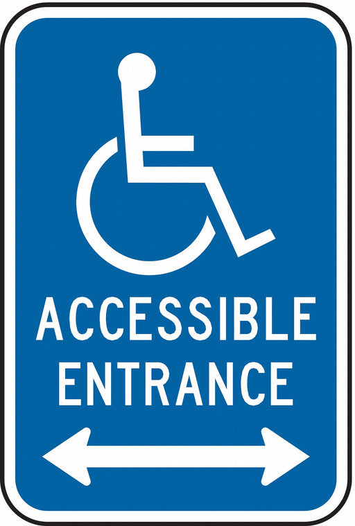 ADA Handicapped Parking Sign 18 x 12 