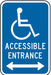 ADA Handicapped Parking Sign 18 x 12 