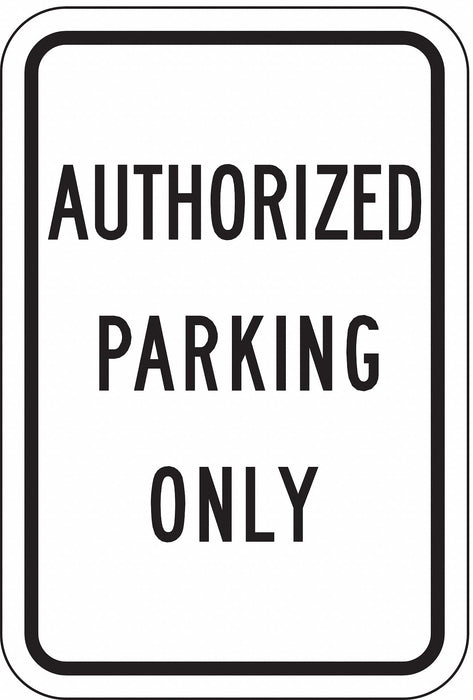 Authorized Parking Sign 18 x 12 
