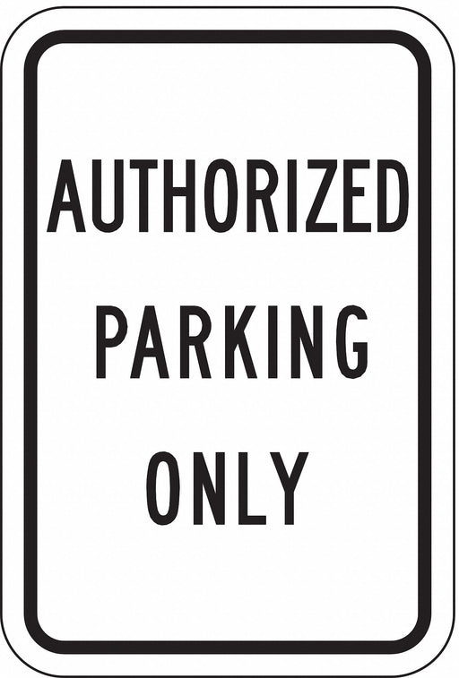 Authorized Parking Sign 18 x 12 