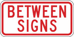 Between Signs Parking Sign 6 x 12 