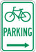 Bicycle Parking Sign 18 x 12 