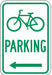 Bicycle Parking Sign 18 x 12 
