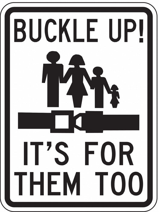 Traffic Sign 24 in x 18 in White
