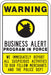Rflctv Crime Watch Warning Sign 24x18in