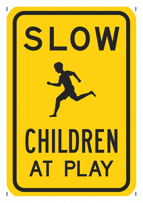 Children at Play Traffic Sign 24 x 18 