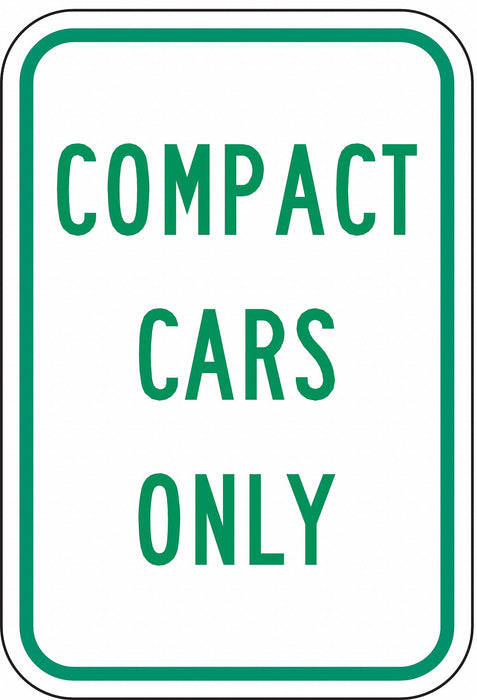 Compact Car Parking Sign 18 x 12 