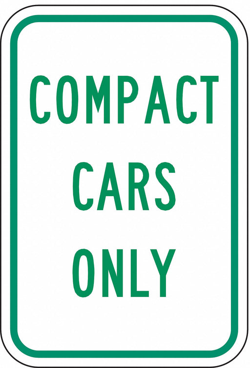 Compact Car Parking Sign 18 x 12 