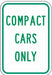 Compact Car Parking Sign 18 x 12 