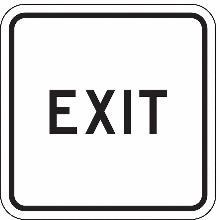 Exit Parking Sign 18 x 18 