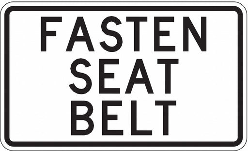 Traffic Sign 12 in x 18 in White