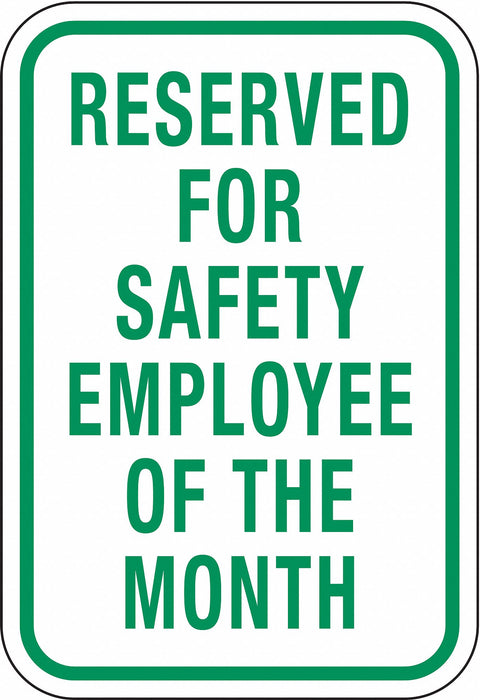 Employee Parking Sign 18 x 12 