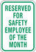 Employee Parking Sign 18 x 12 