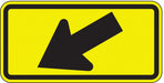 Traffic Sign 24 in x 12 in Yellow