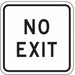 No Exit Sign For Parking Lots 18 x 18 