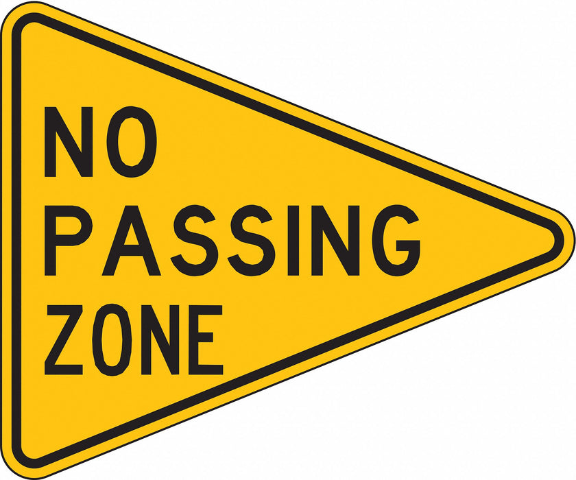 Traffic Sign 38 in x 48 in Yellow