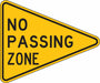Traffic Sign 38 in x 48 in Yellow