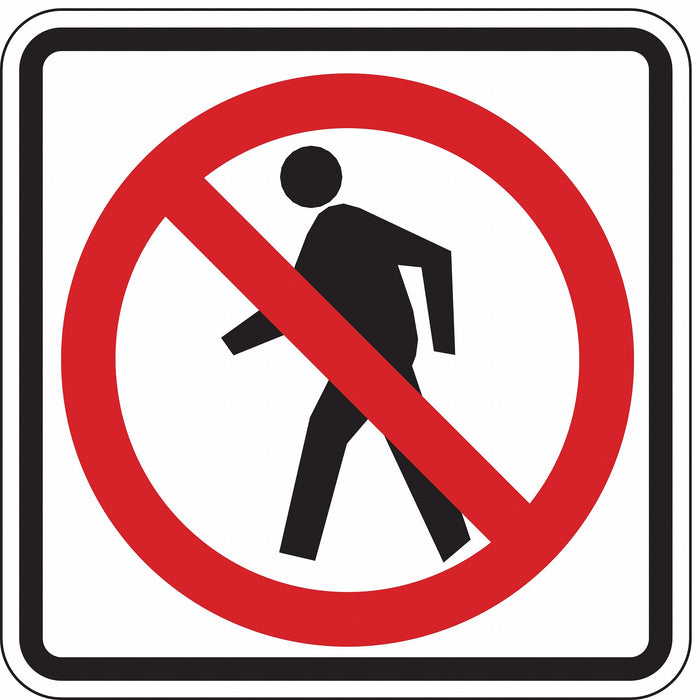 Traffic Sign 24 in x 24 in White
