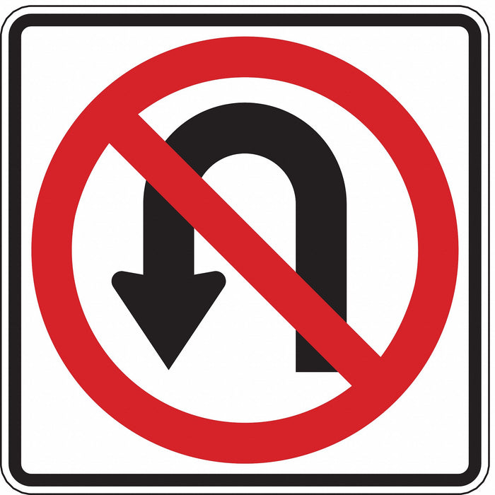 Traffic Sign 24 in x 24 in White