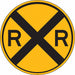 D9728 Traffic Sign 12 in Dia Yellow
