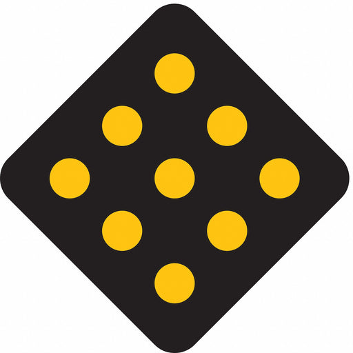 Traffic Sign 18 in x 18 in Black