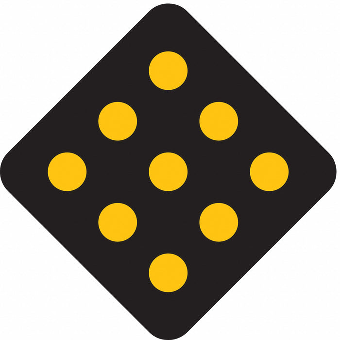 Traffic Sign 18 in x 18 in Black