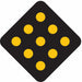 Traffic Sign 18 in x 18 in Black