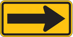 Traffic Sign 12 in x 24 in Yellow