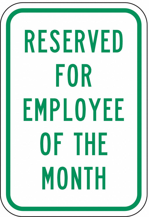 Employee Parking Sign 18 x 12 
