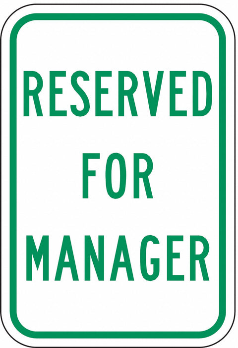 Employee Parking Sign 18 x 12 
