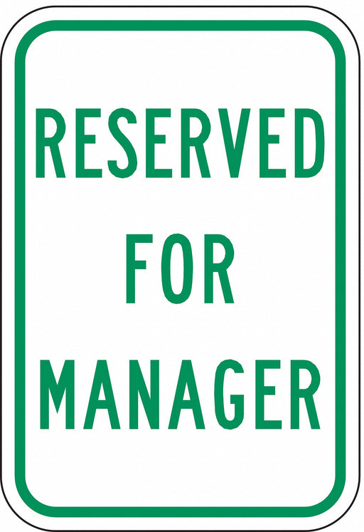 Employee Parking Sign 18 x 12 
