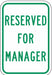 Employee Parking Sign 18 x 12 