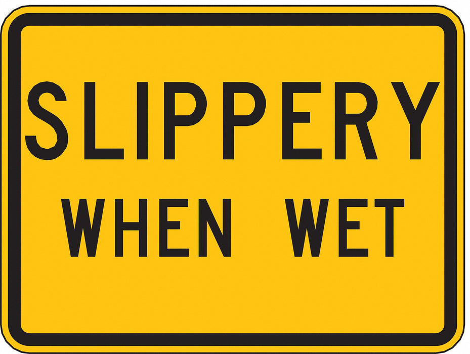 Traffic Sign 18 in x 24 in Yellow
