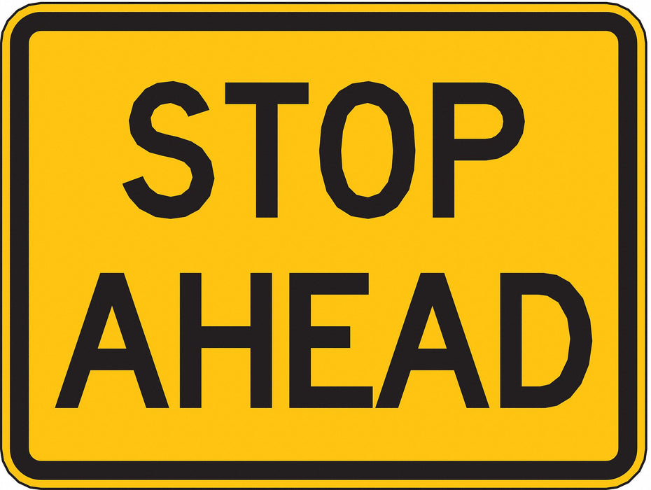 Traffic Sign 18 in x 24 in Yellow