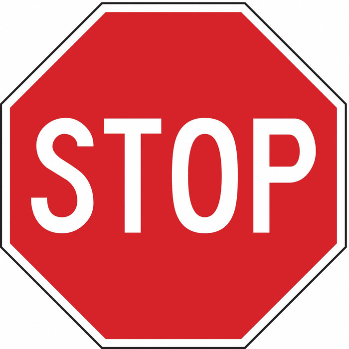 D9768 Traffic Sign 12 in x 12 in Red