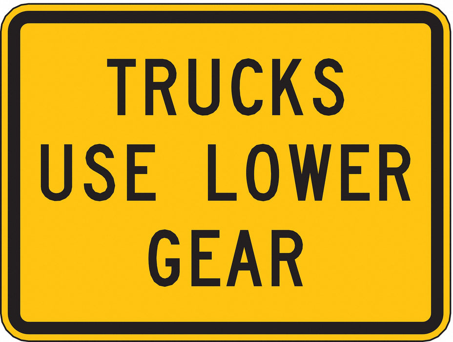 Traffic Sign 18 in x 24 in Yellow