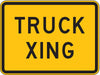Truck Xing Traffic Sign 18 x 24 