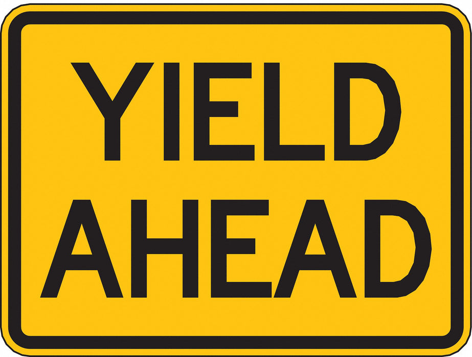 Traffic Sign 18 in x 24 in Yellow