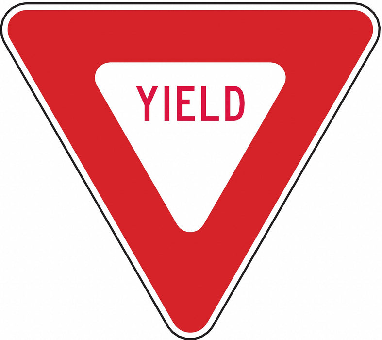 D9794 Traffic Sign 12 in x 12 in Red/White