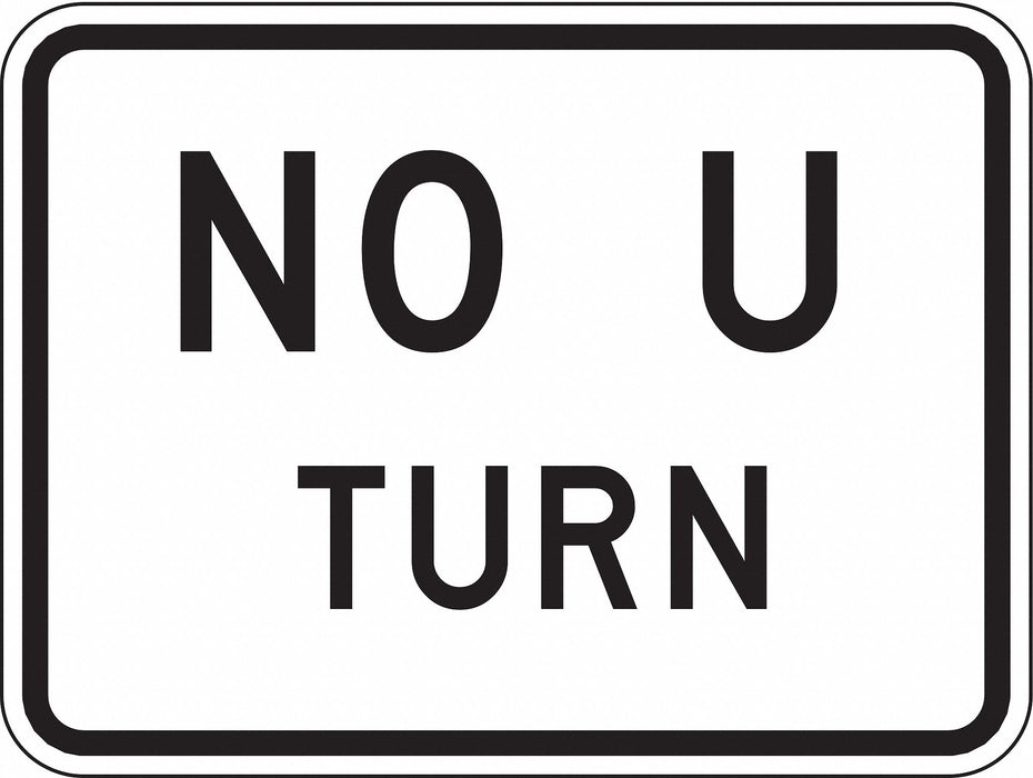 Traffic Sign 18 in x 24 in White