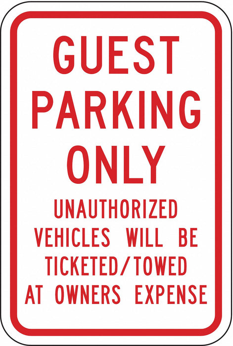 Guest Parking Sign 18 x 12 