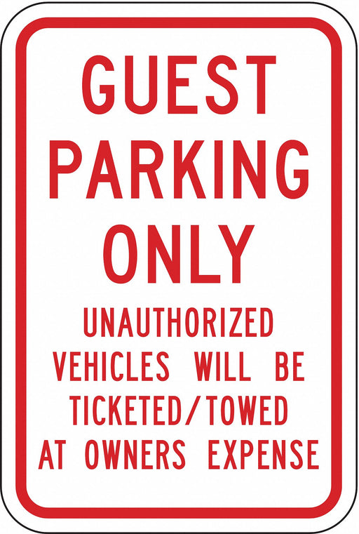 Guest Parking Sign 18 x 12 