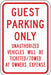 Guest Parking Sign 18 x 12 