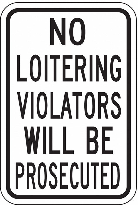 Property Sign 18 in x 12 in Aluminum