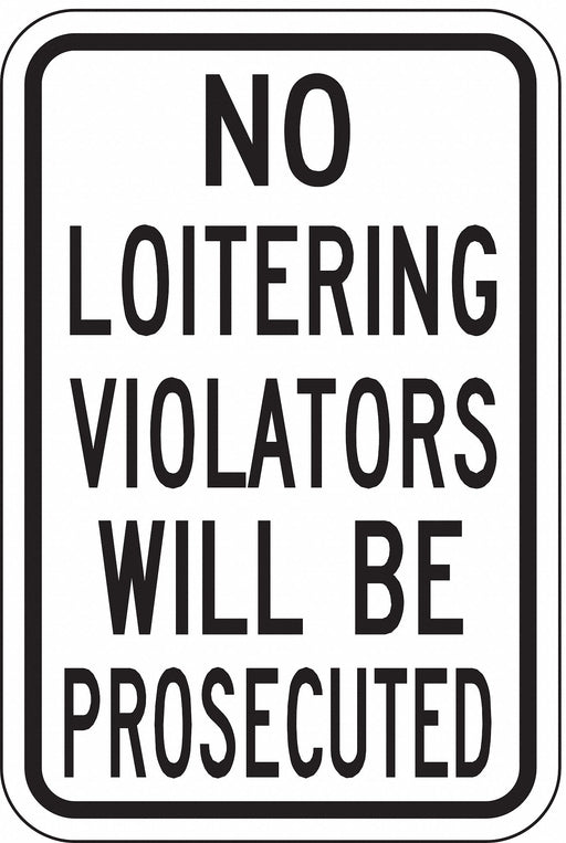 Property Sign 18 in x 12 in Aluminum