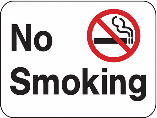 No Smoking Sign 18 inx24 in Aluminum