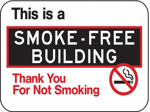 No Smoking Sign 18 inx24 in Aluminum