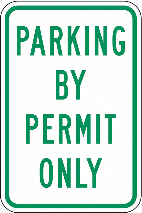 Permit Parking Sign 18 x 12 
